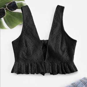 black crop top